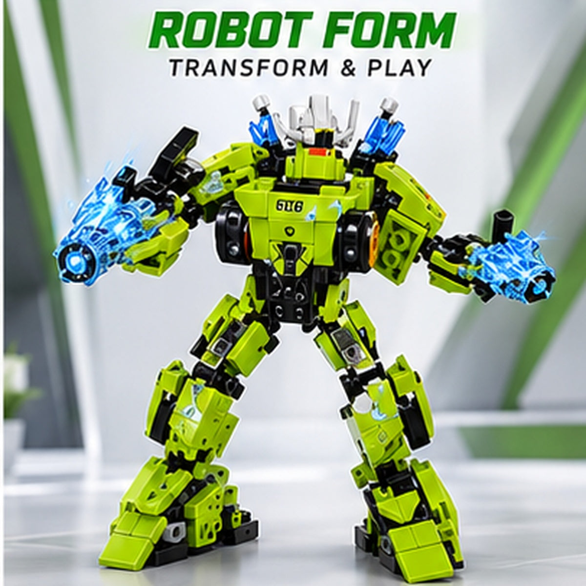 Robot Transforming Building Blocks Set – 277+ Pieces