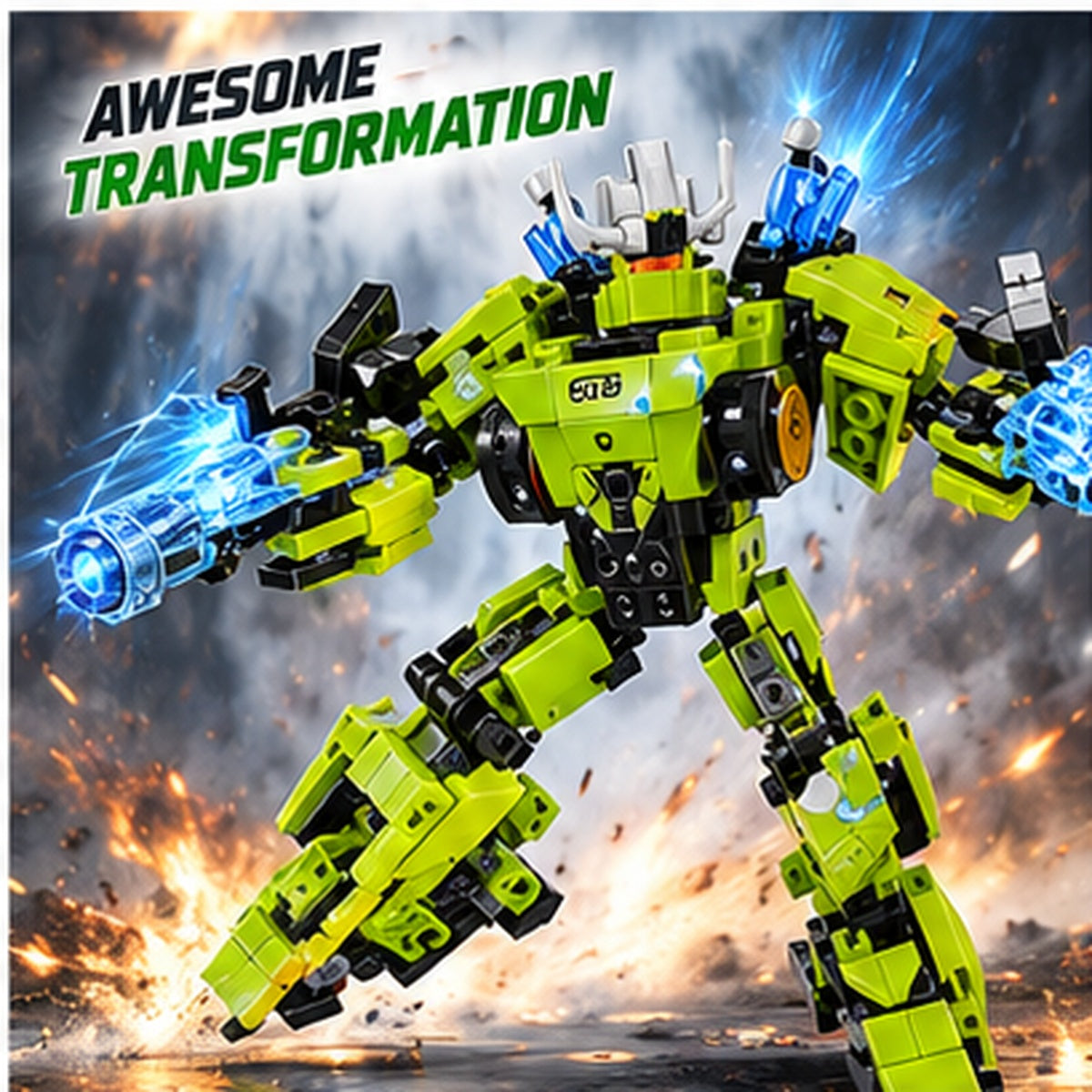 Robot Transforming Building Blocks Set – 277+ Pieces