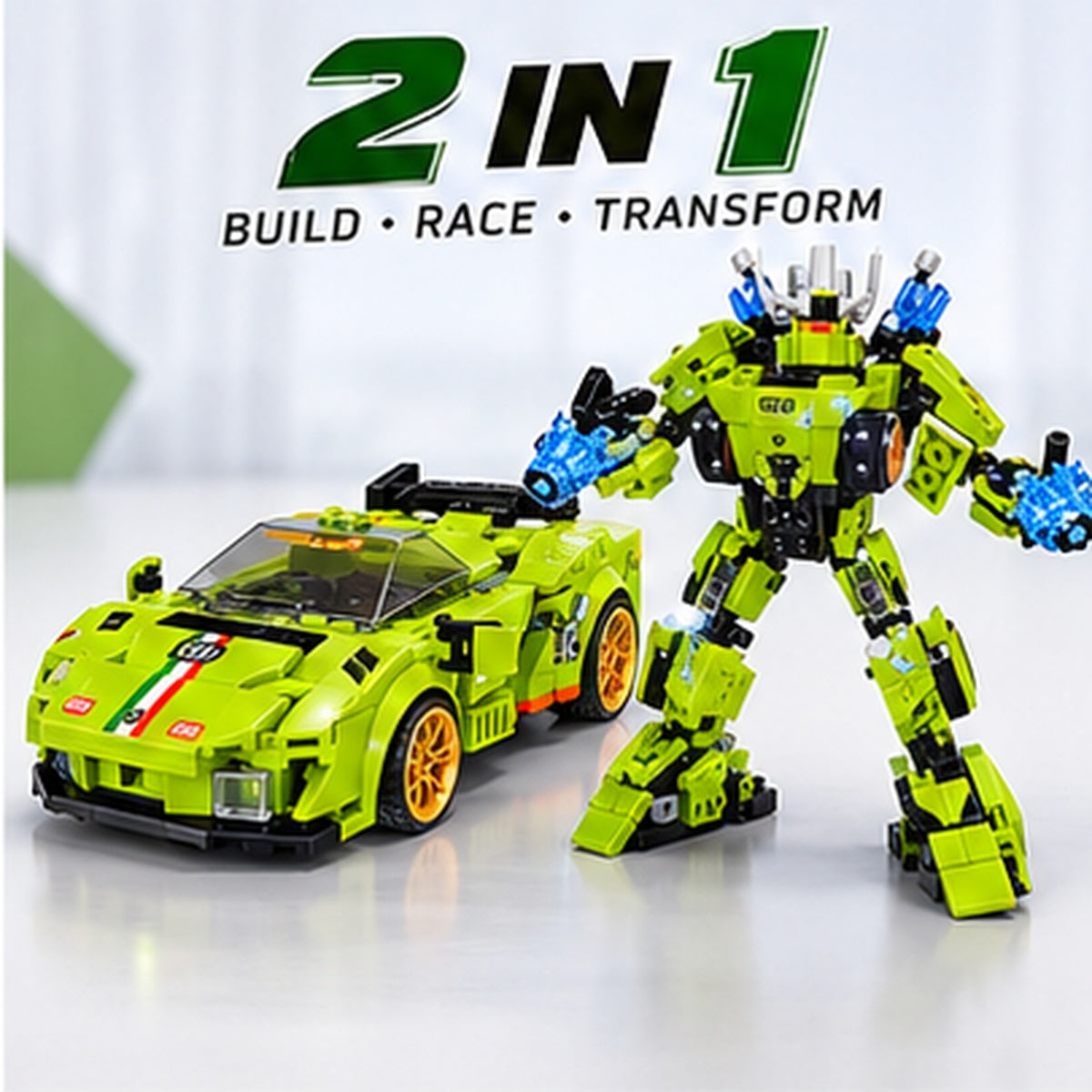 Robot Transforming Building Blocks Set – 277+ Pieces