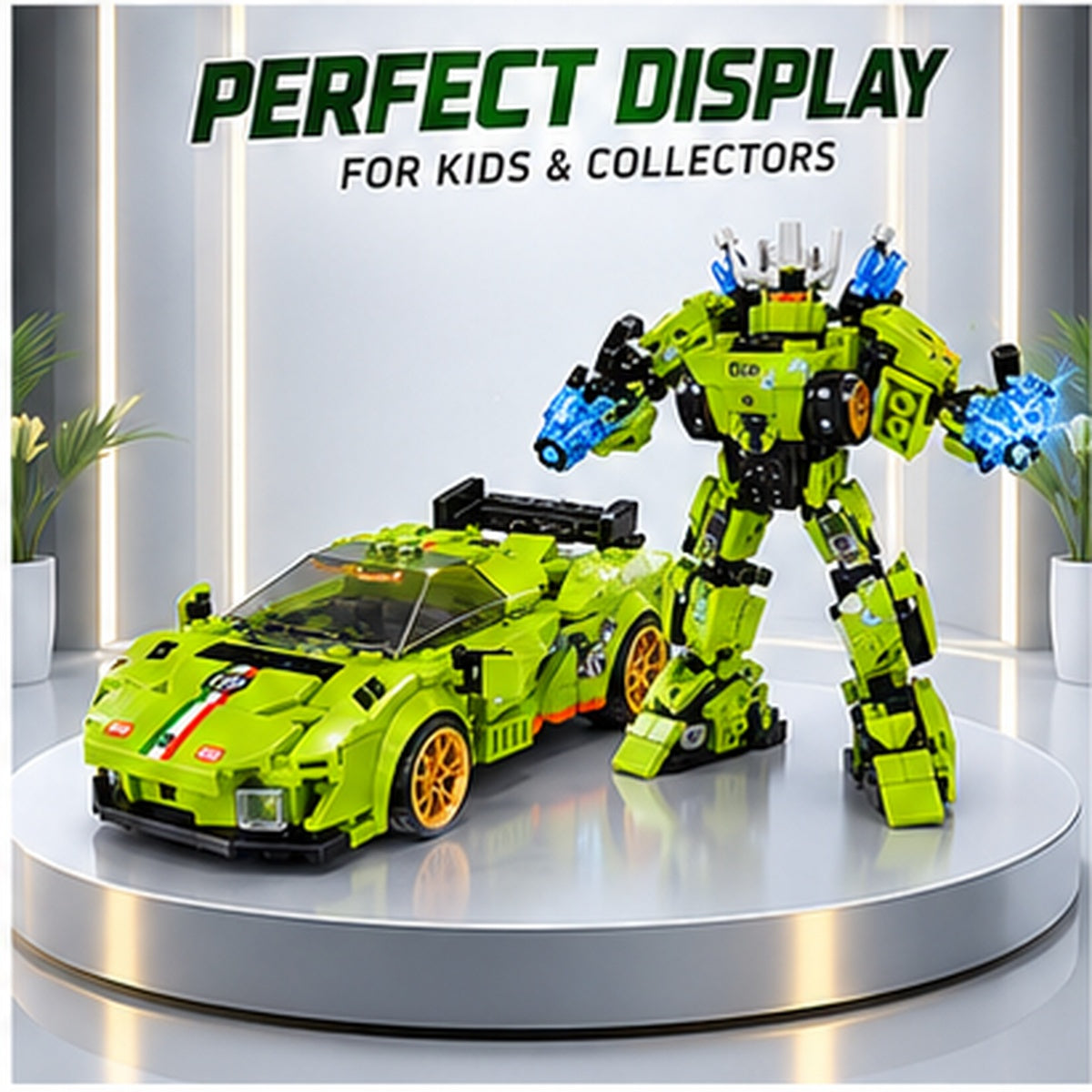 Robot Transforming Building Blocks Set – 277+ Pieces