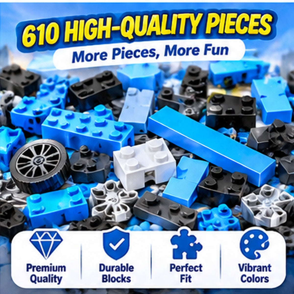Robot Transforming Building Blocks Set – 355+ Pieces