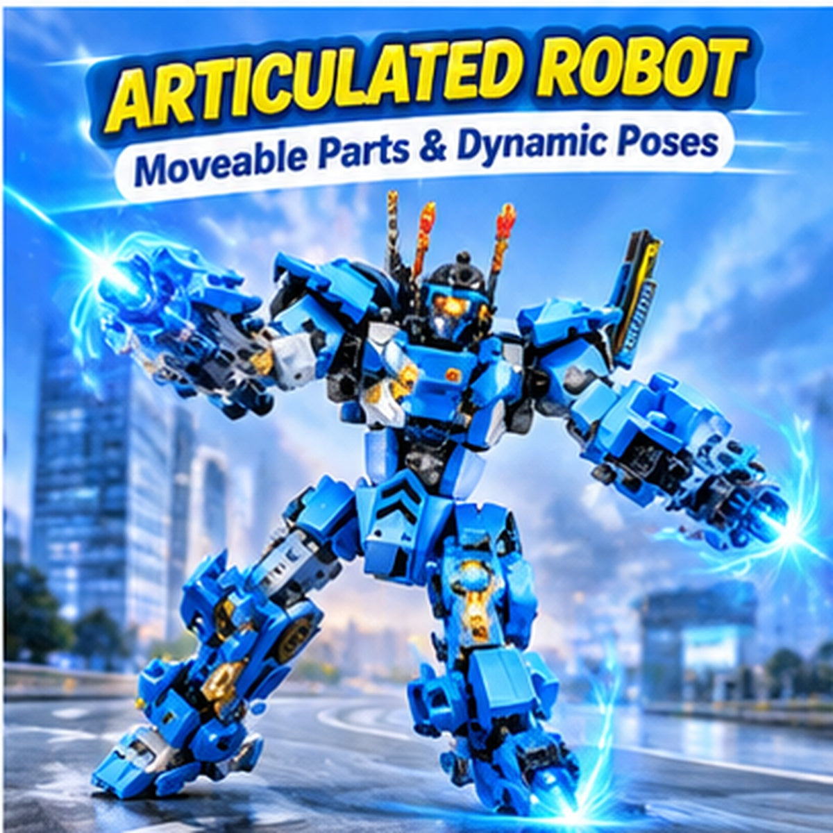 Robot Transforming Building Blocks Set – 355+ Pieces