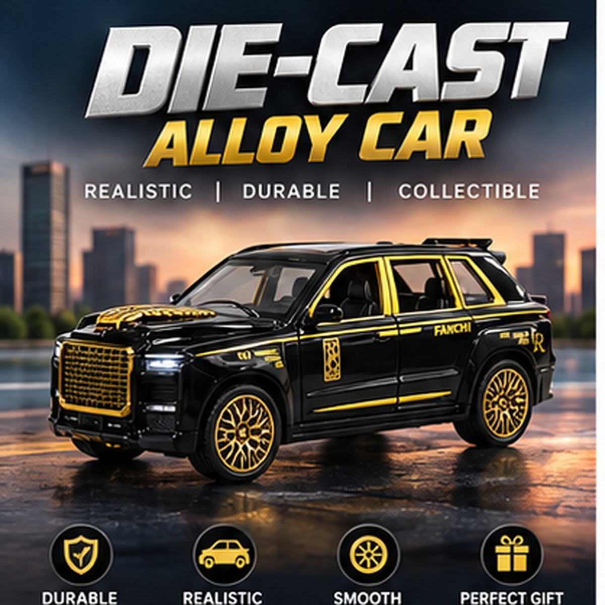 Die-Cast Police SUV Model Car