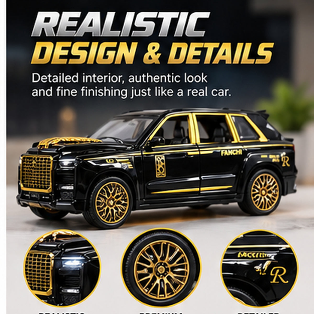 Die-Cast Police SUV Model Car