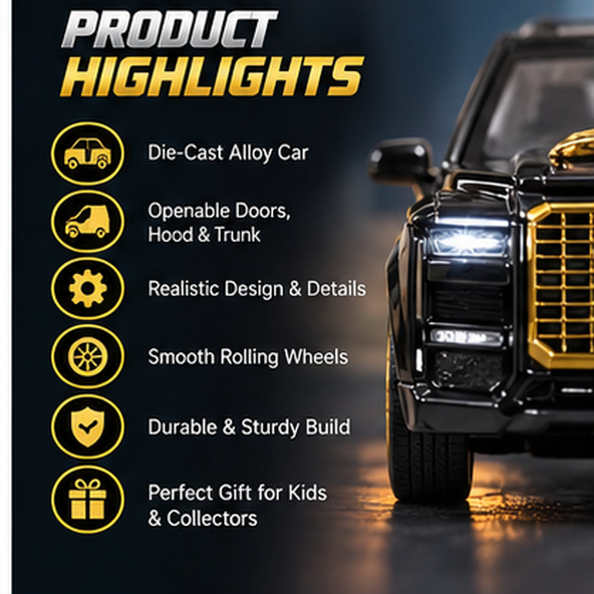 Die-Cast Police SUV Model Car