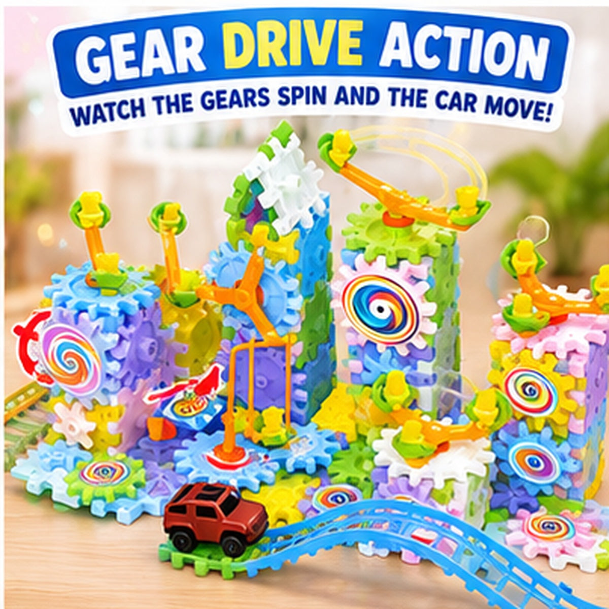 Electric Gear Building Blocks Set