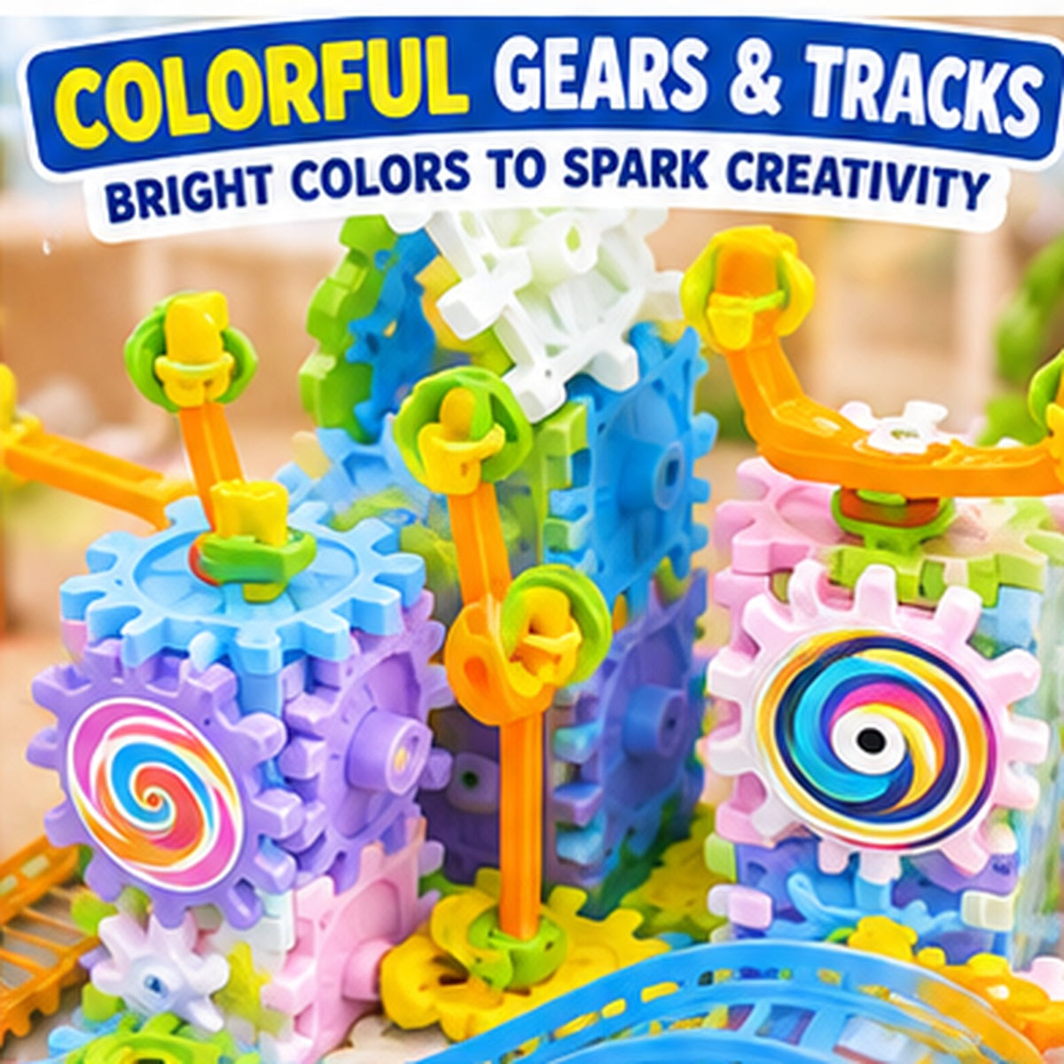 Electric Gear Building Blocks Set