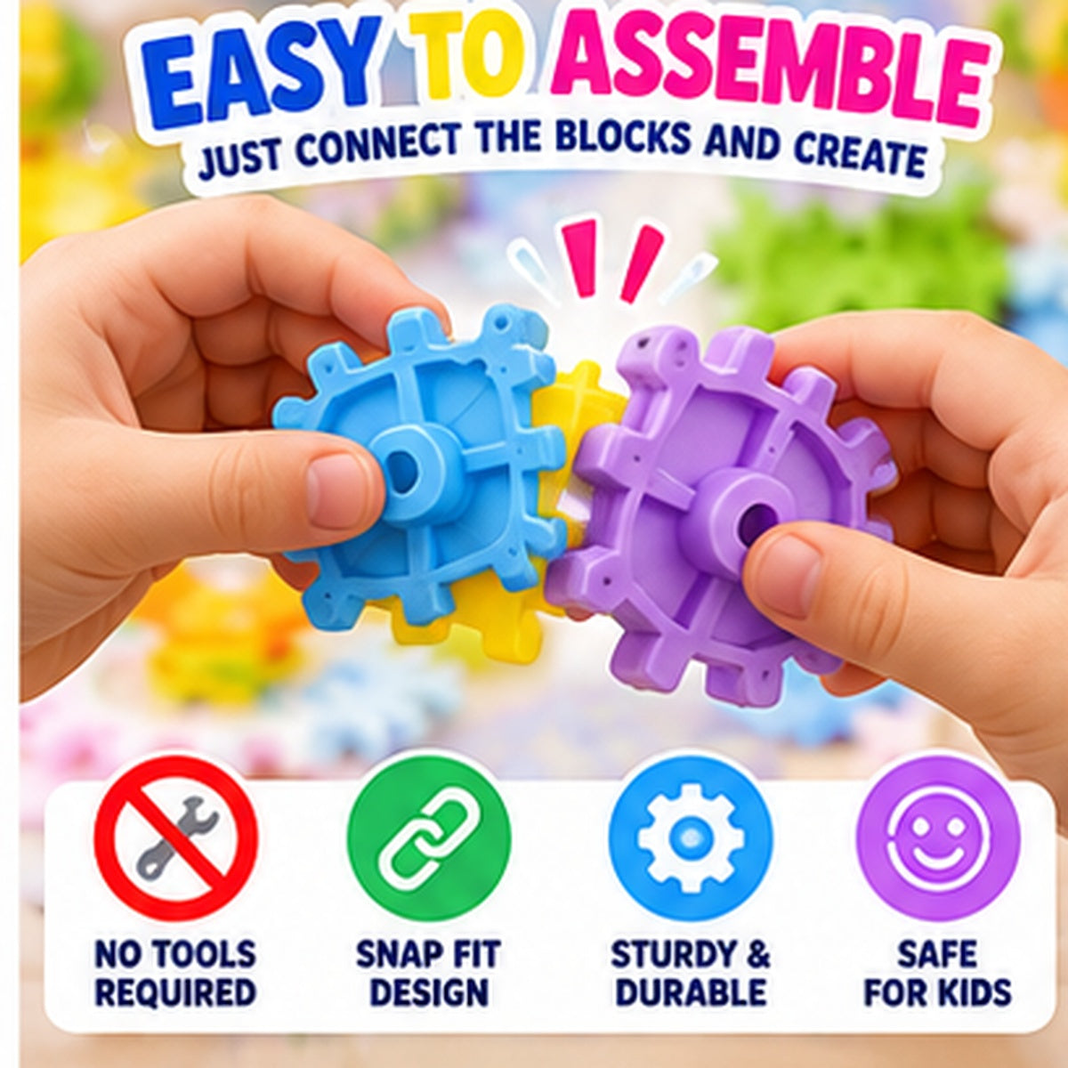 Electric Gear Building Blocks Set
