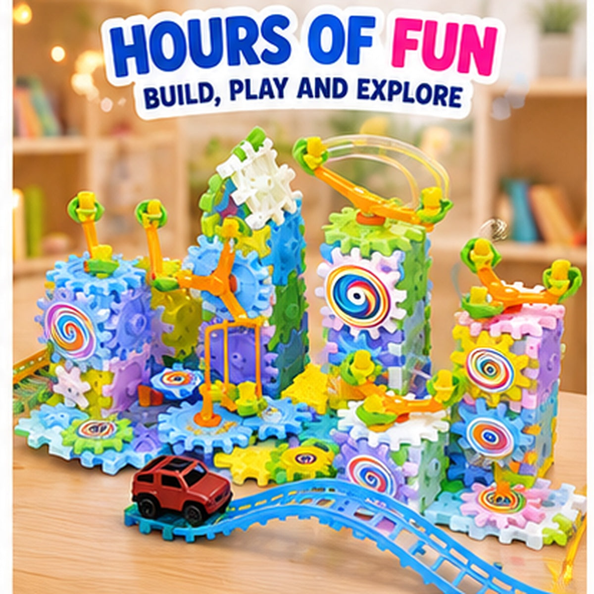 Electric Gear Building Blocks Set