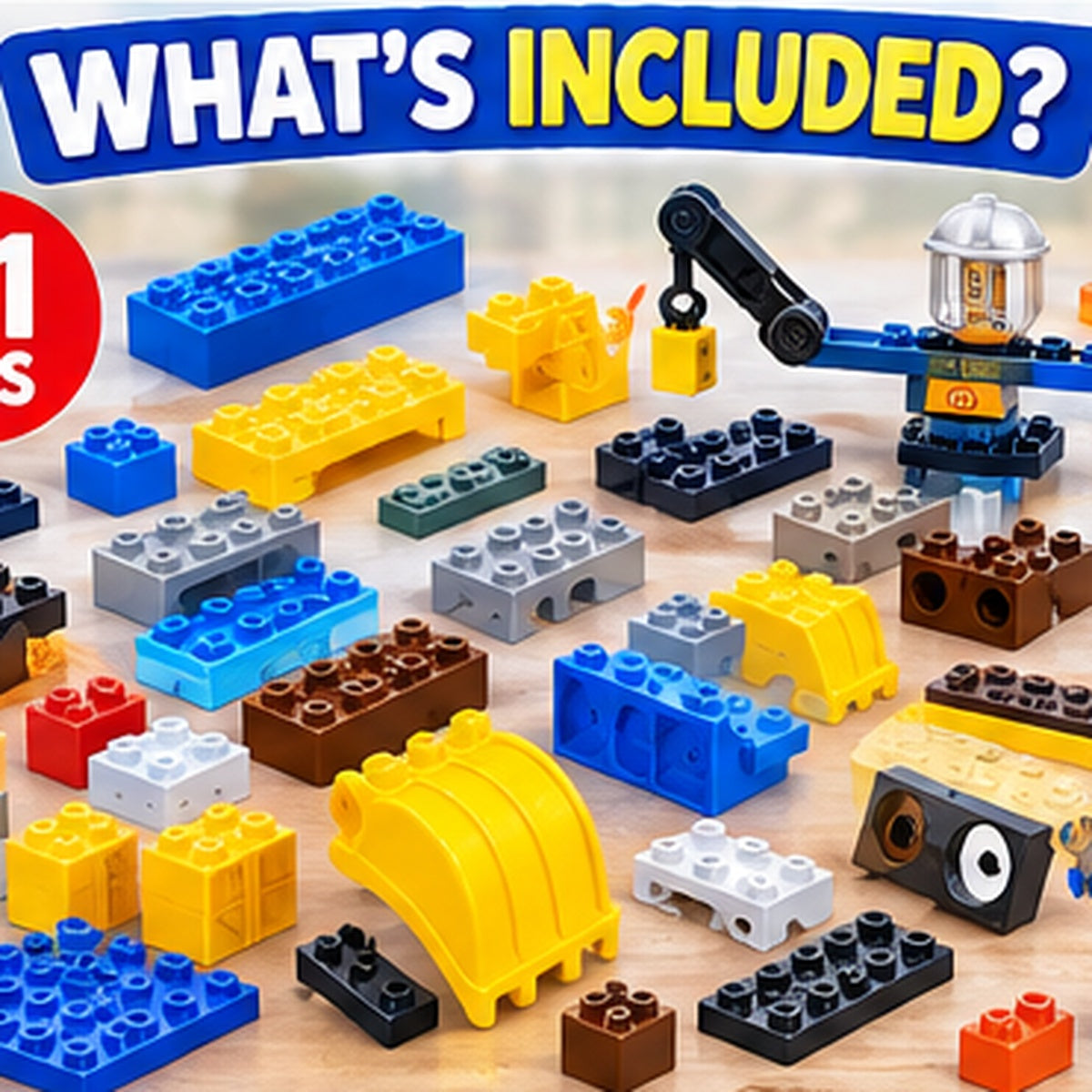 6-in-1 Construction Toy Building Blocks Set