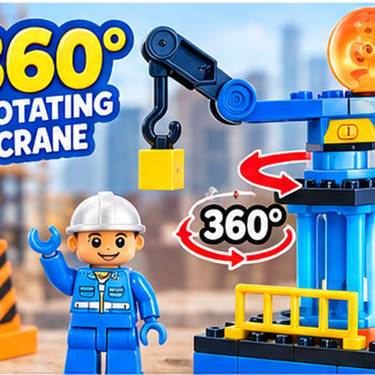 6-in-1 Construction Toy Building Blocks Set