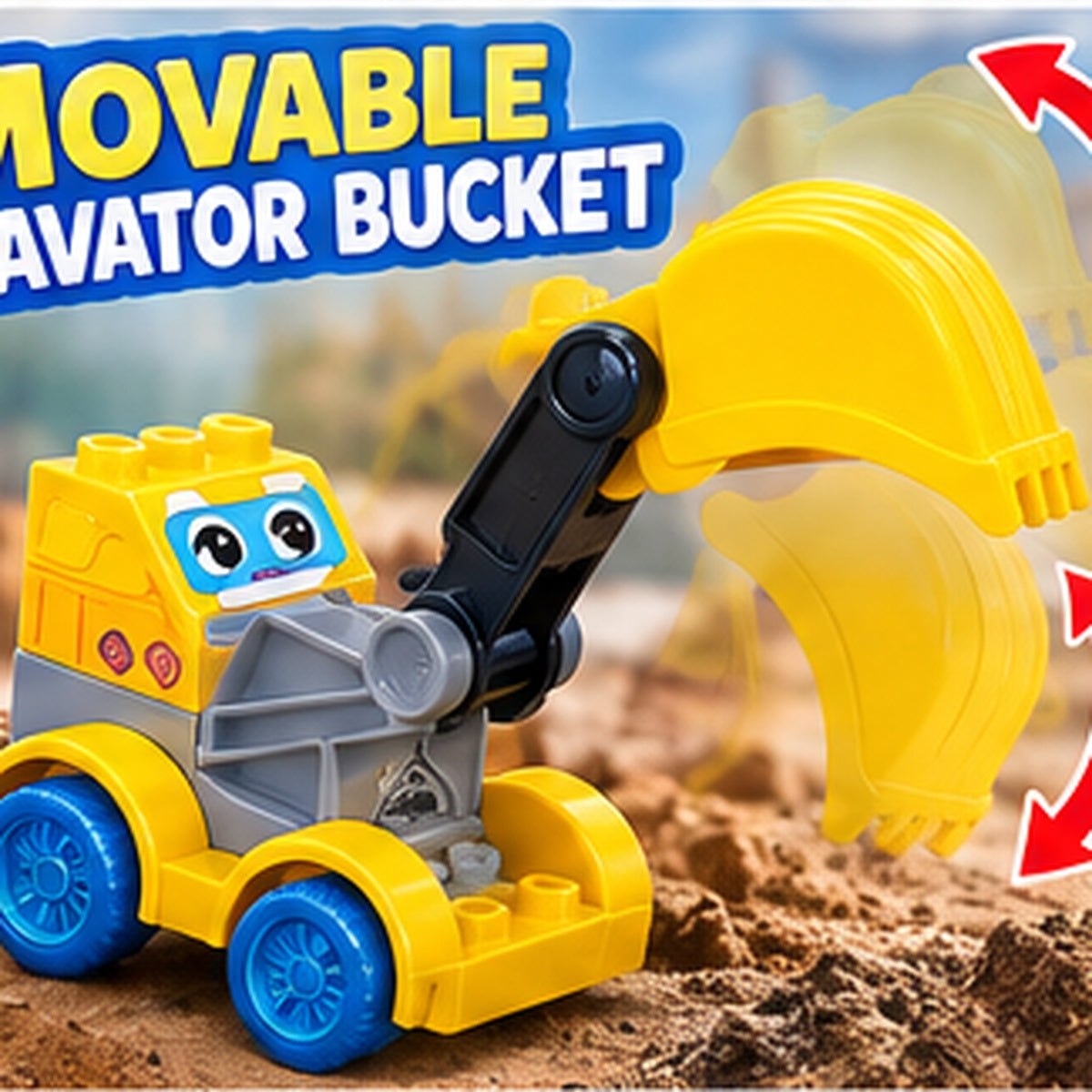 6-in-1 Construction Toy Building Blocks Set