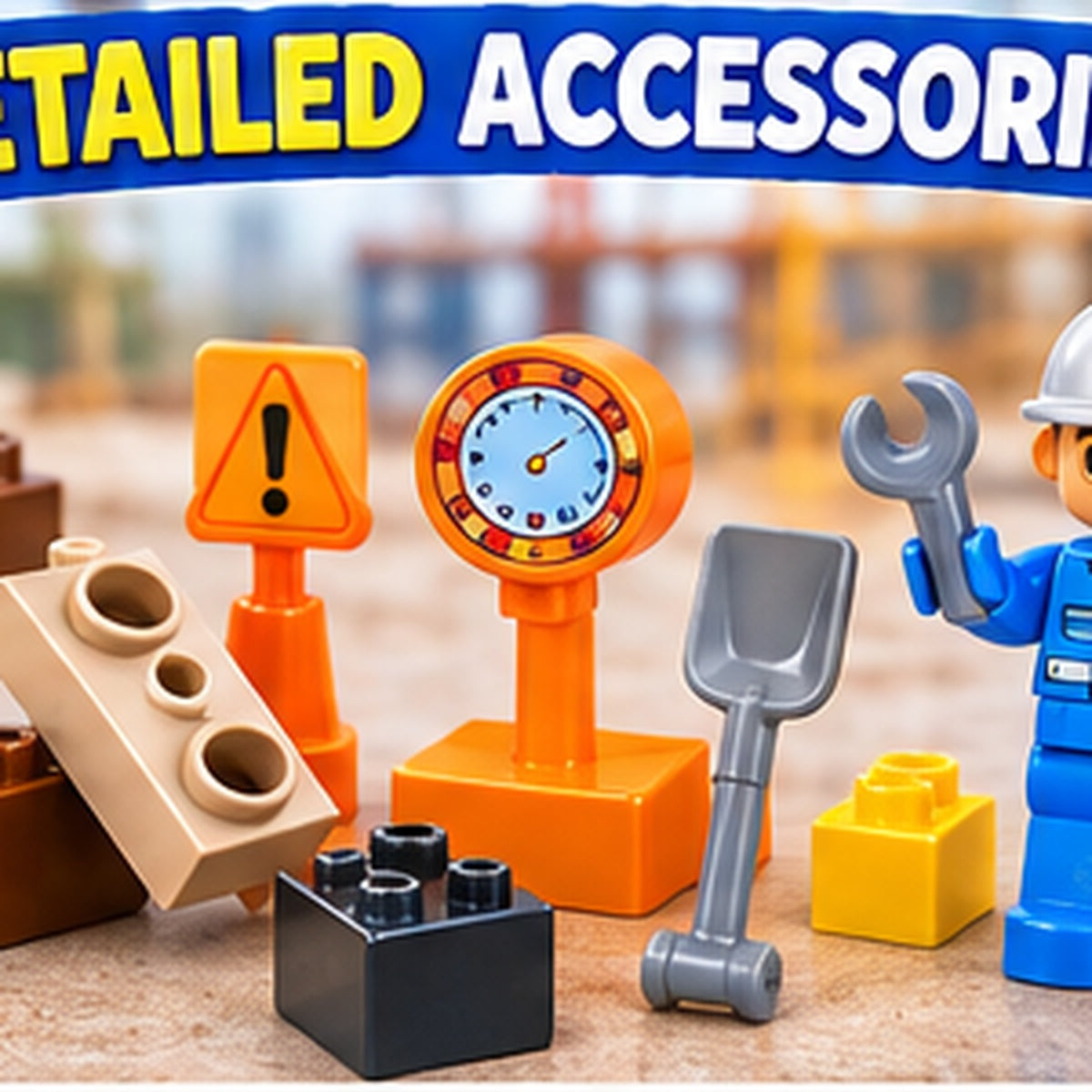 6-in-1 Construction Toy Building Blocks Set