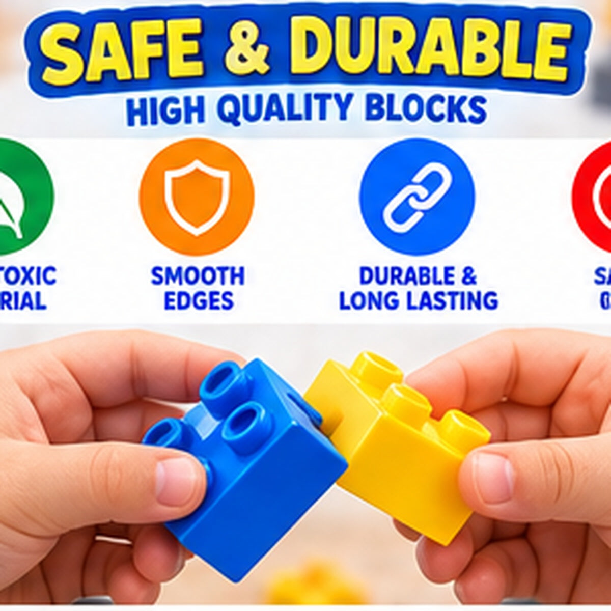 6-in-1 Construction Toy Building Blocks Set