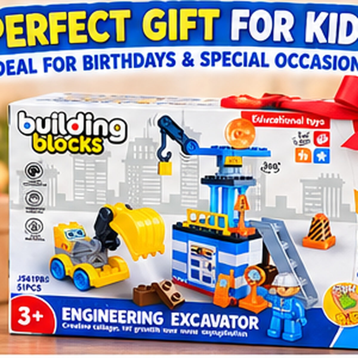 6-in-1 Construction Toy Building Blocks Set