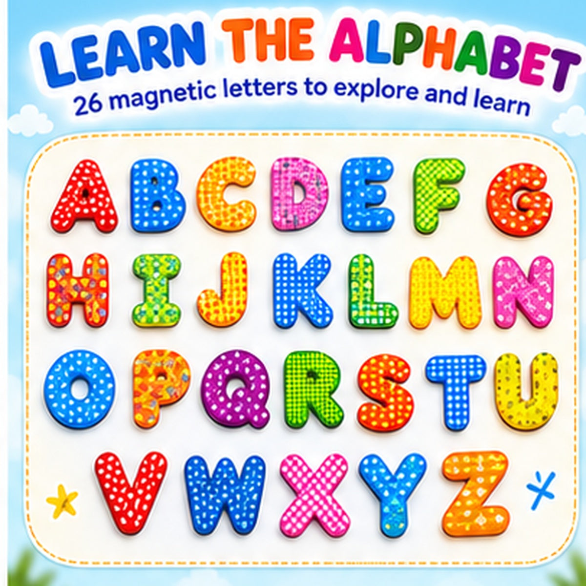 Fancy Magnetic Alphabet Chart