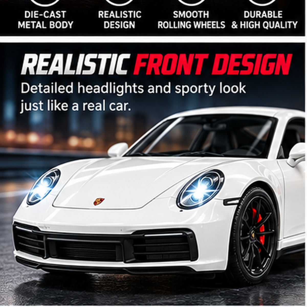 1:22 Die-Cast Sports Car Model