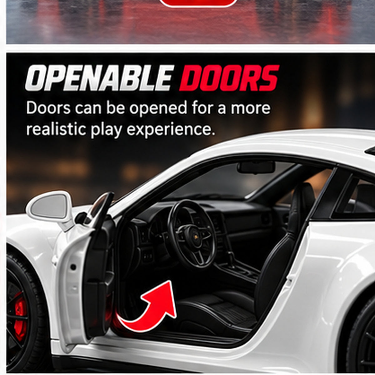1:22 Die-Cast Sports Car Model