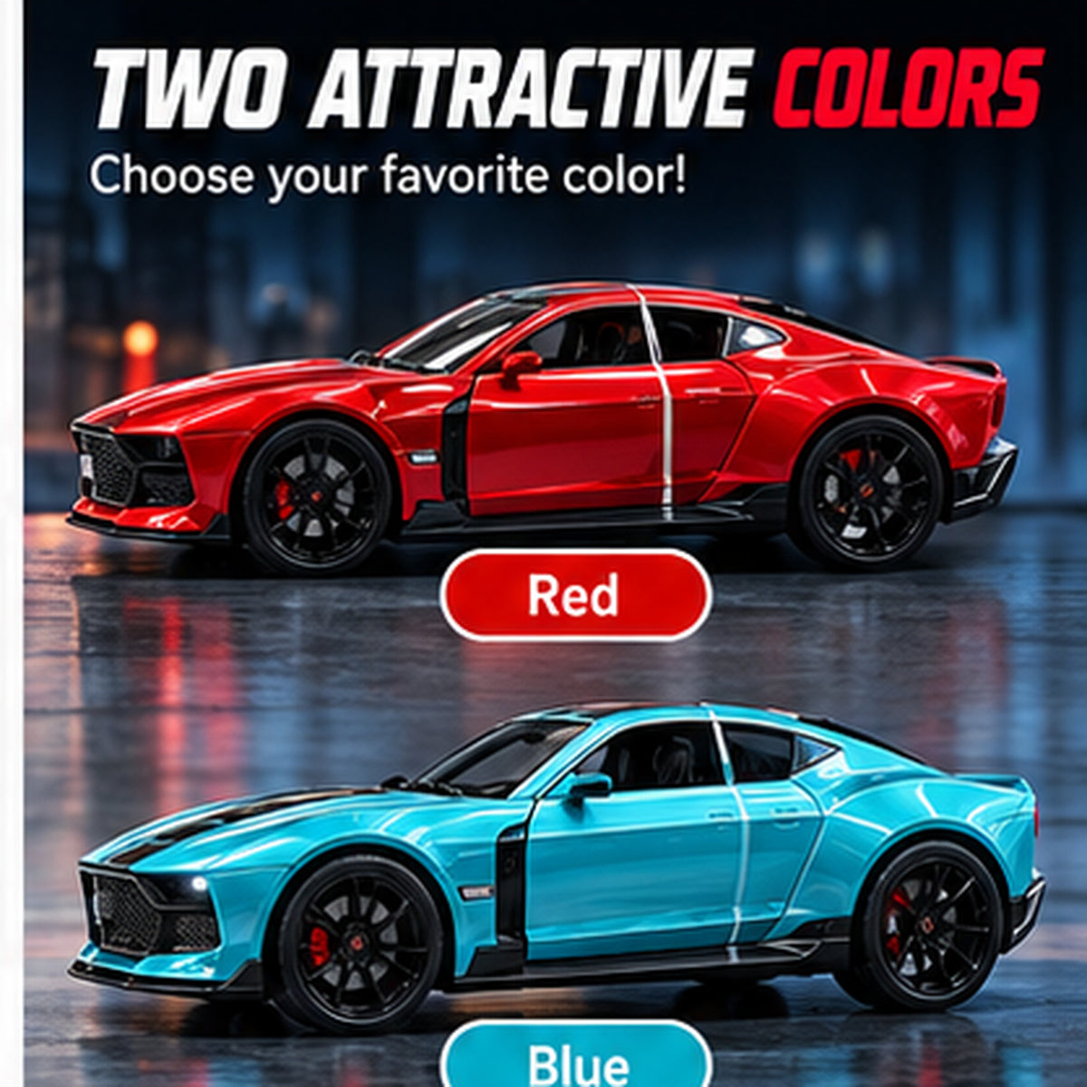 1:22 Die-Cast Sports Car Model