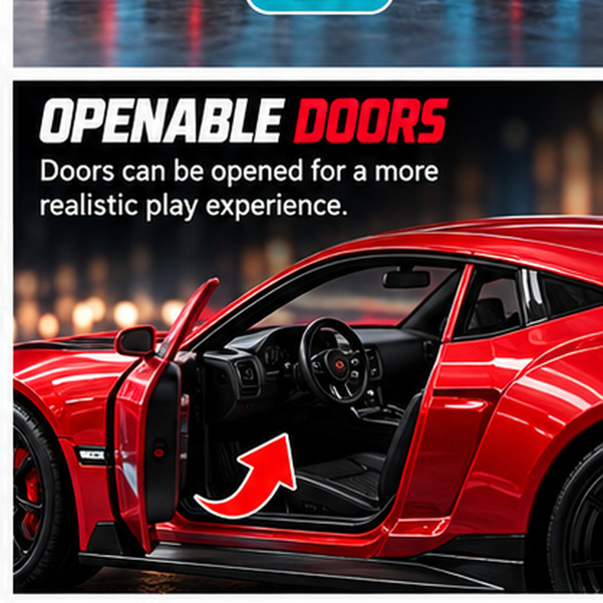 1:22 Die-Cast Sports Car Model