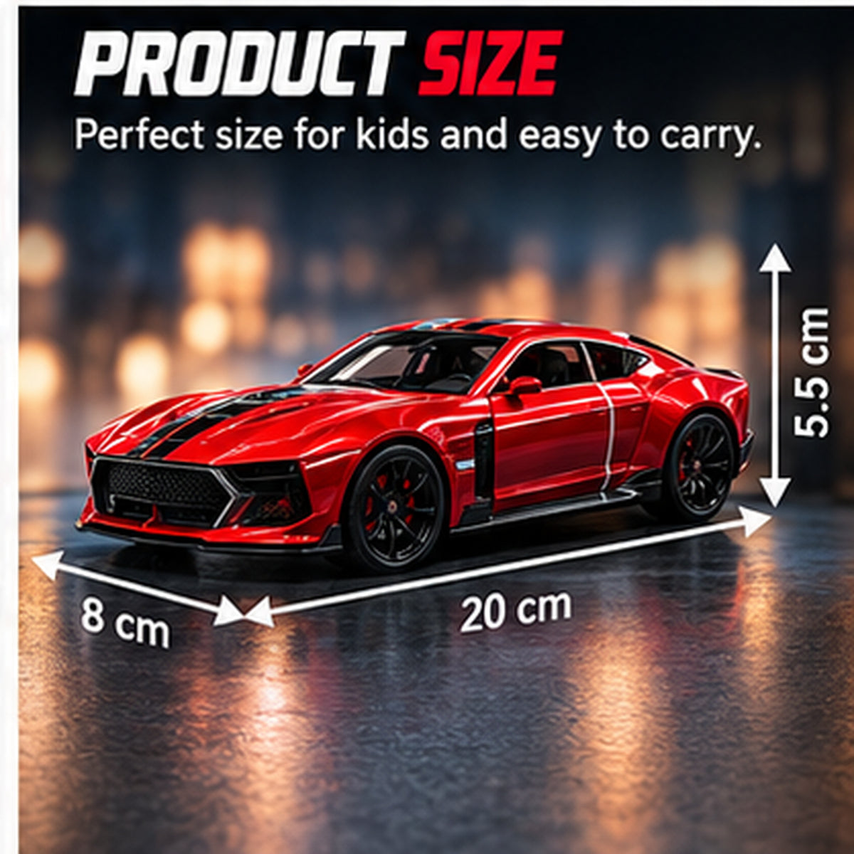 1:22 Die-Cast Sports Car Model