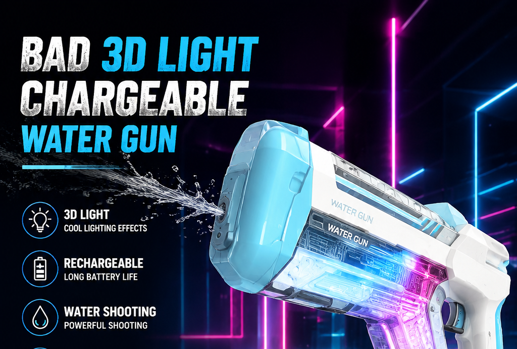3D Light Rechargeable Electric Water Blaster Toy