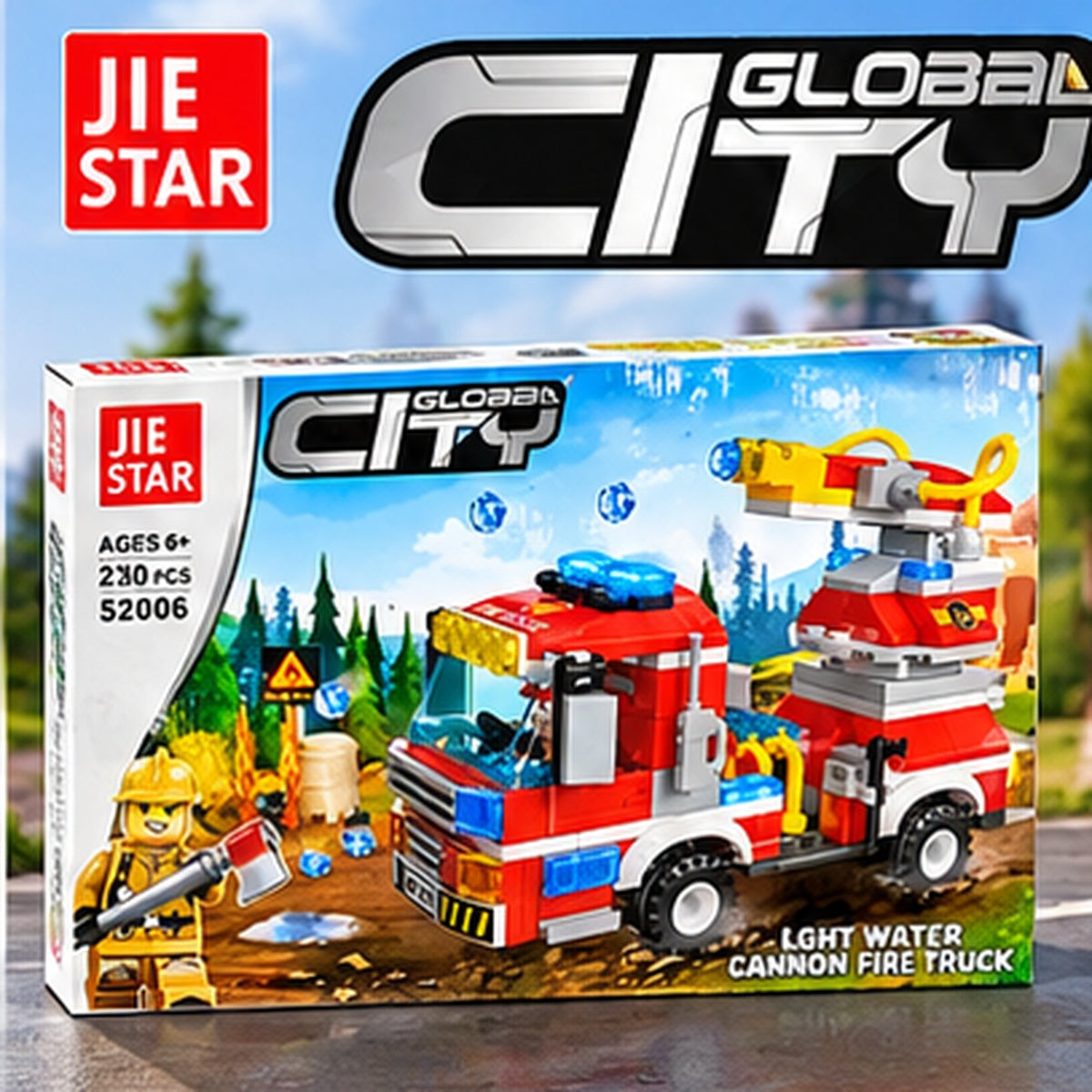 Fire Truck Building Blocks Set – 230 Pieces