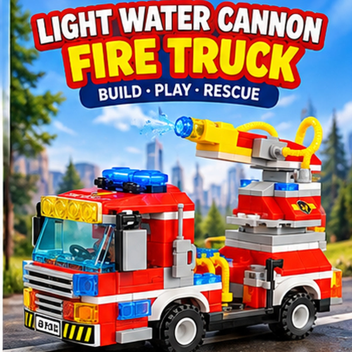 Fire Truck Building Blocks Set – 230 Pieces