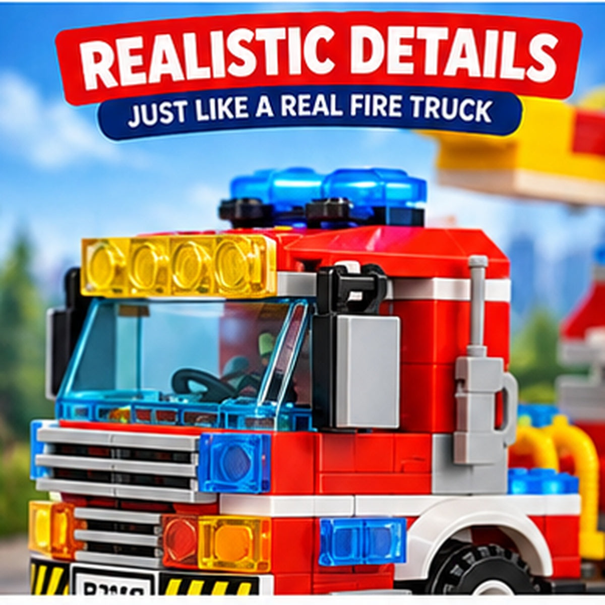 Fire Truck Building Blocks Set – 230 Pieces