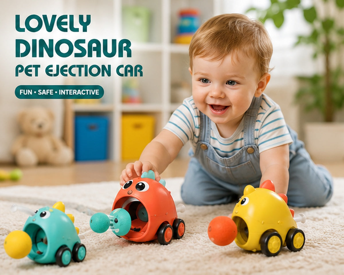 9-Piece Dinosaur Ejection Car Set