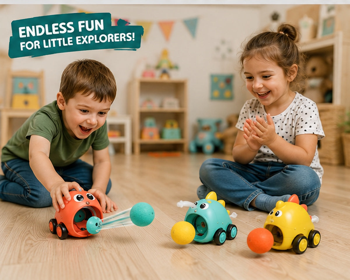9-Piece Dinosaur Ejection Car Set