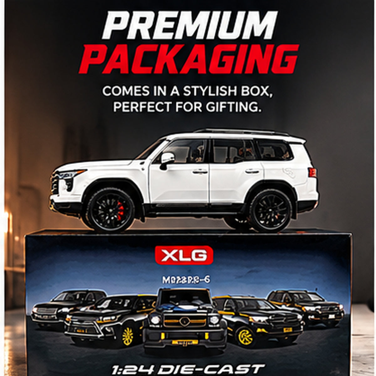 1:24 Die-Cast SUV Model Car with Lights & Sound
