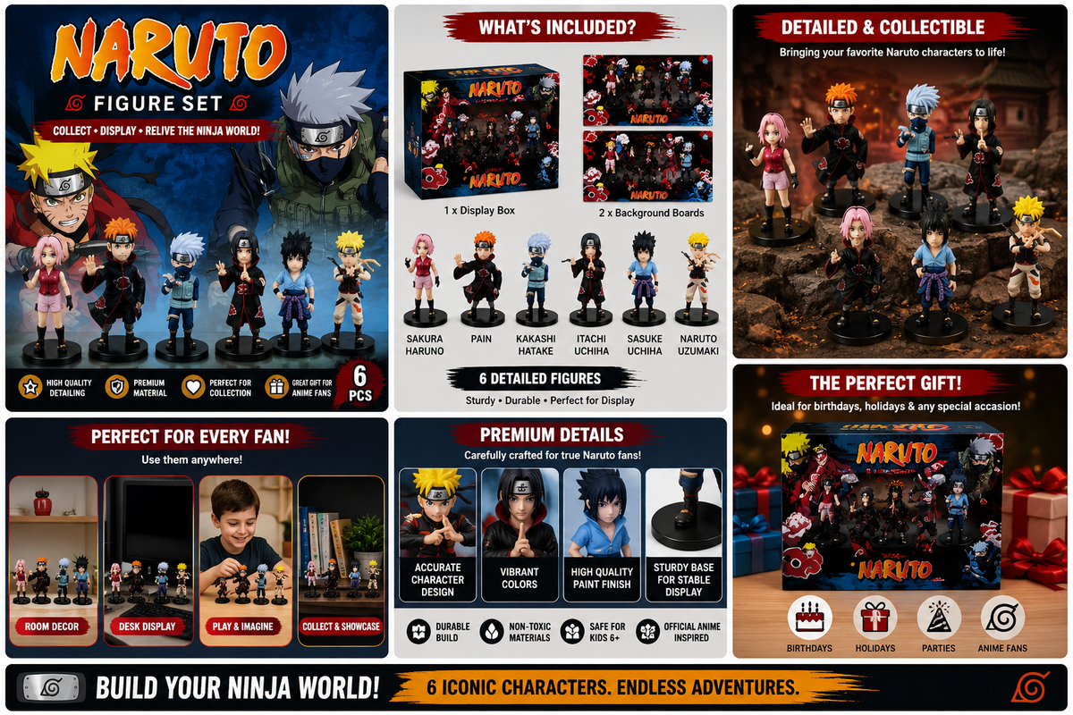 Anime Character Figure Set