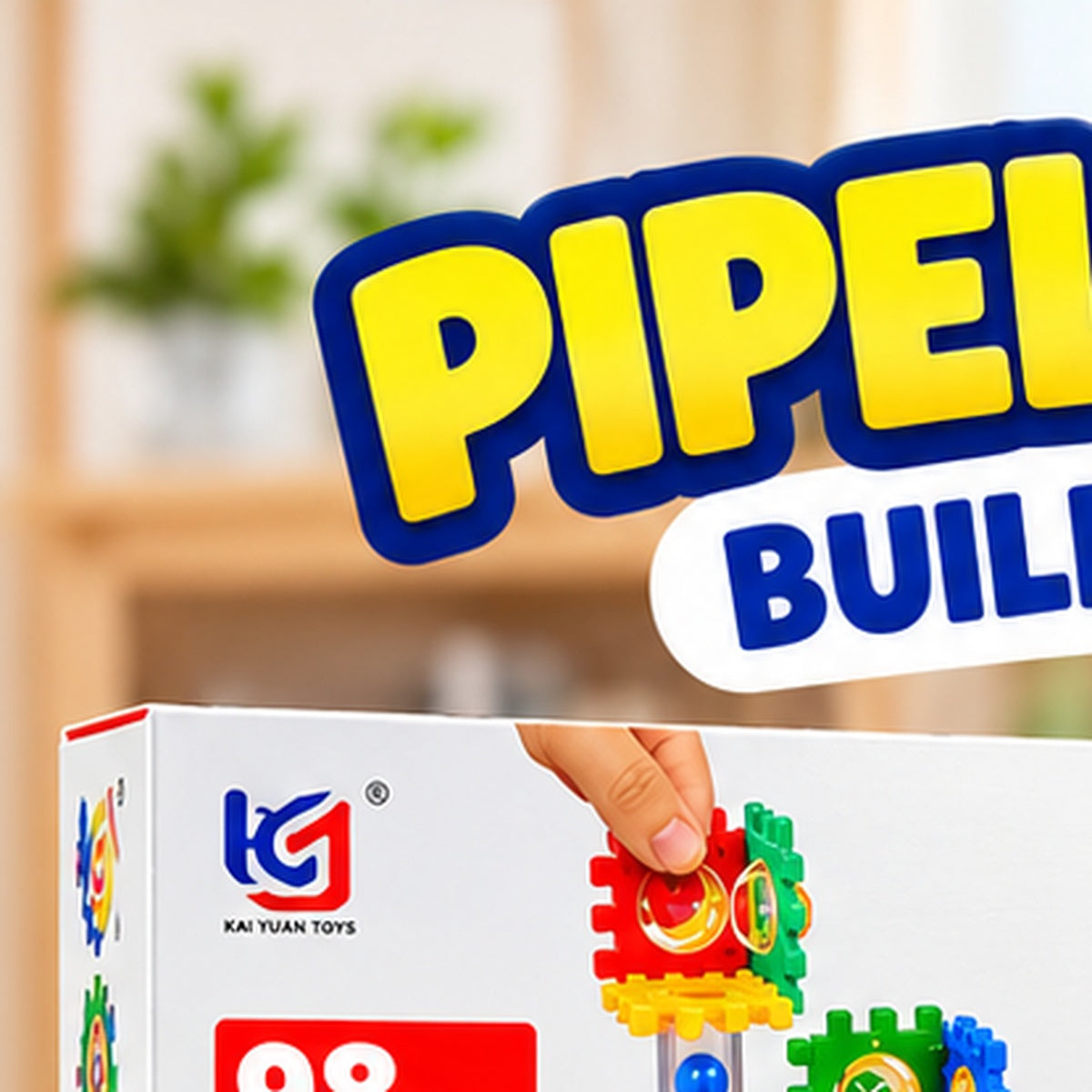 Pipeline Rolling Ball Building Blocks Set 98-Pcs