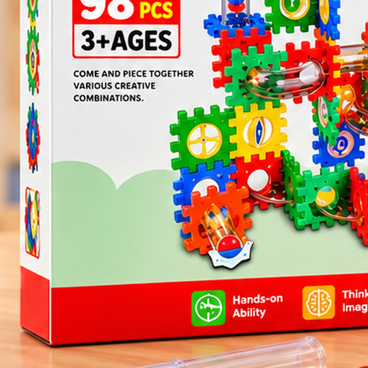 Pipeline Rolling Ball Building Blocks Set 98-Pcs