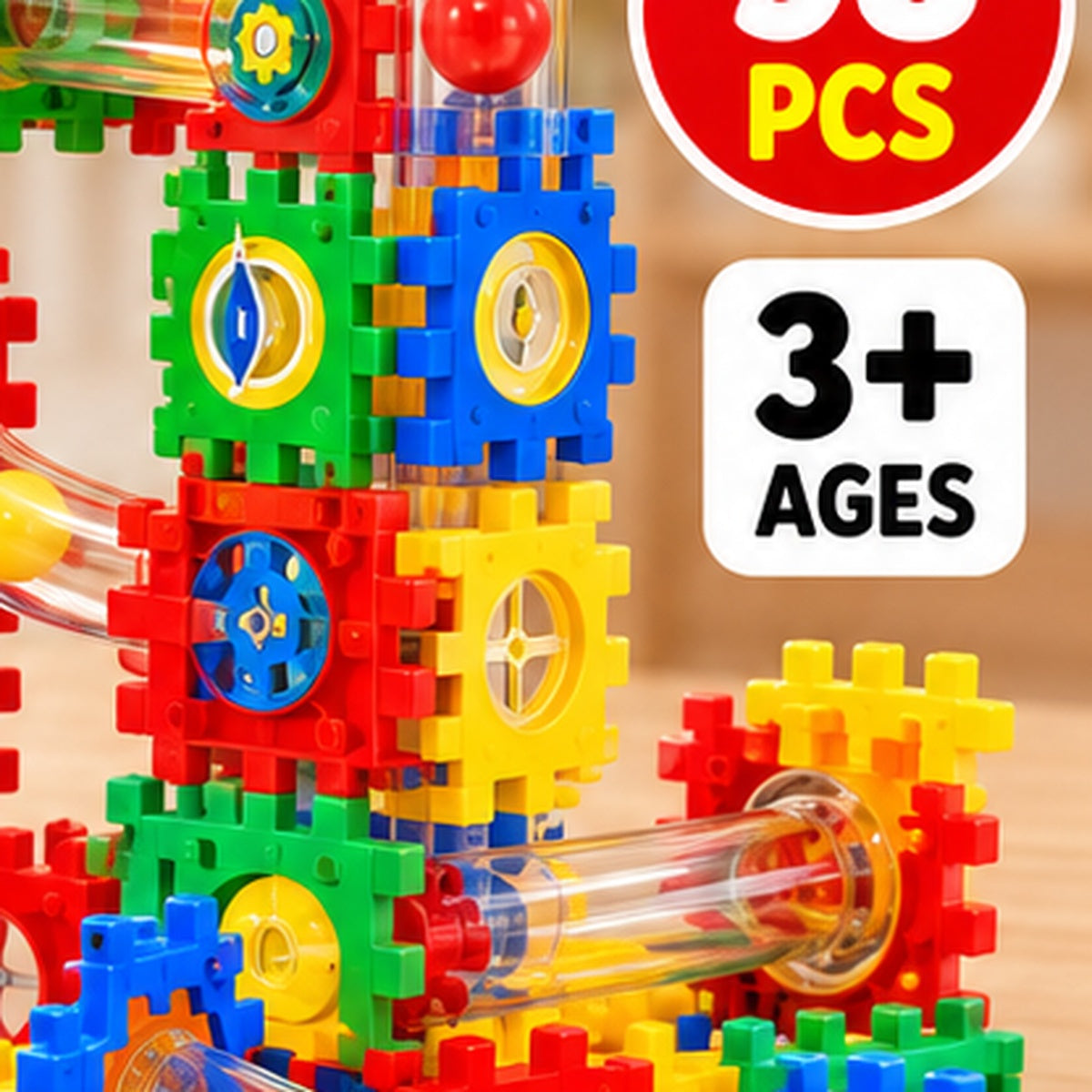 Pipeline Rolling Ball Building Blocks Set 98-Pcs