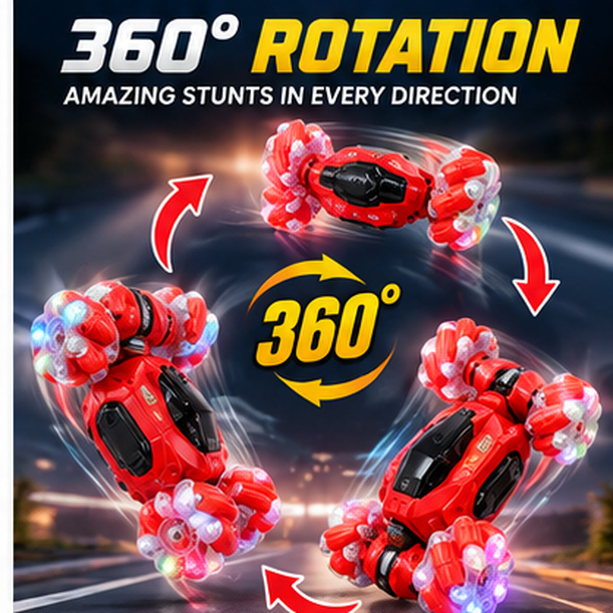 RC 2.4GHz Double-Sided 360° Stunt Car