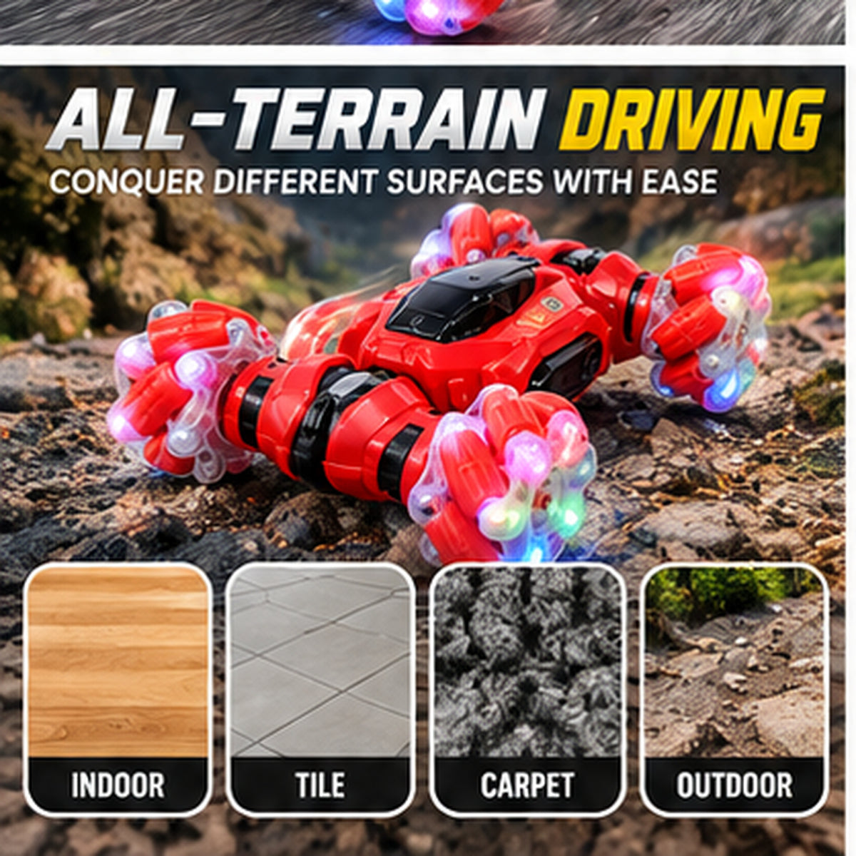 RC 2.4GHz Double-Sided 360° Stunt Car