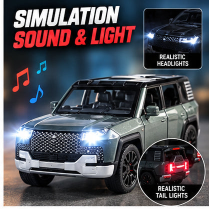 1:32 Die-Cast SUV Model Car with Lights & Sound