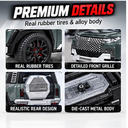 1:32 Die-Cast SUV Model Car with Lights & Sound