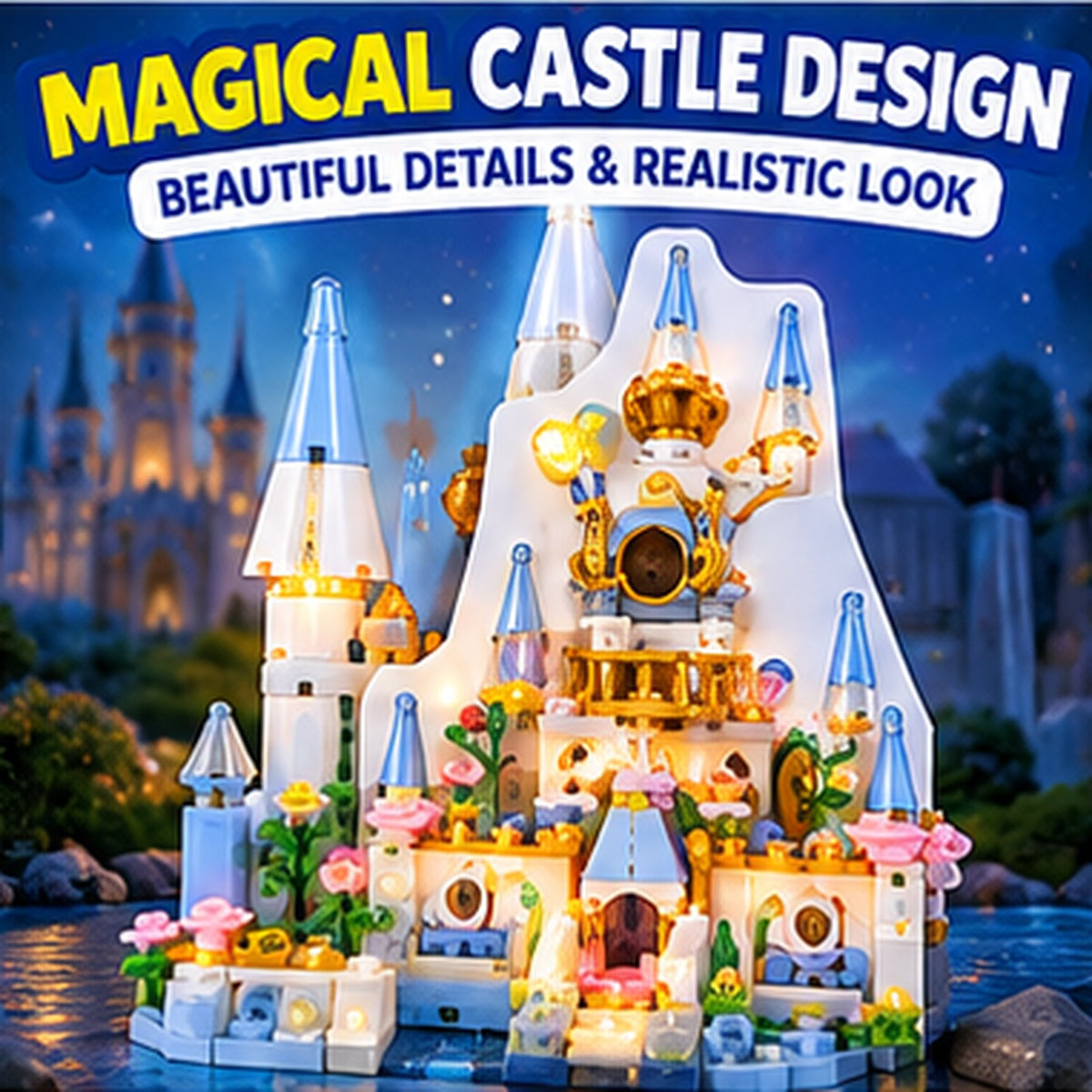 Wonderland Castle Building Blocks Set – 8 Models