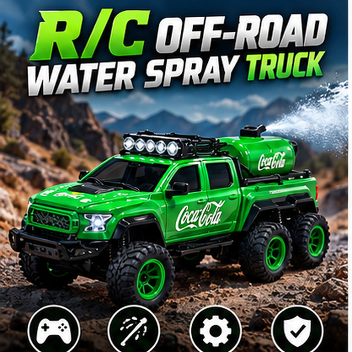 RC Off-Road Rechargeable 4x4 Truck