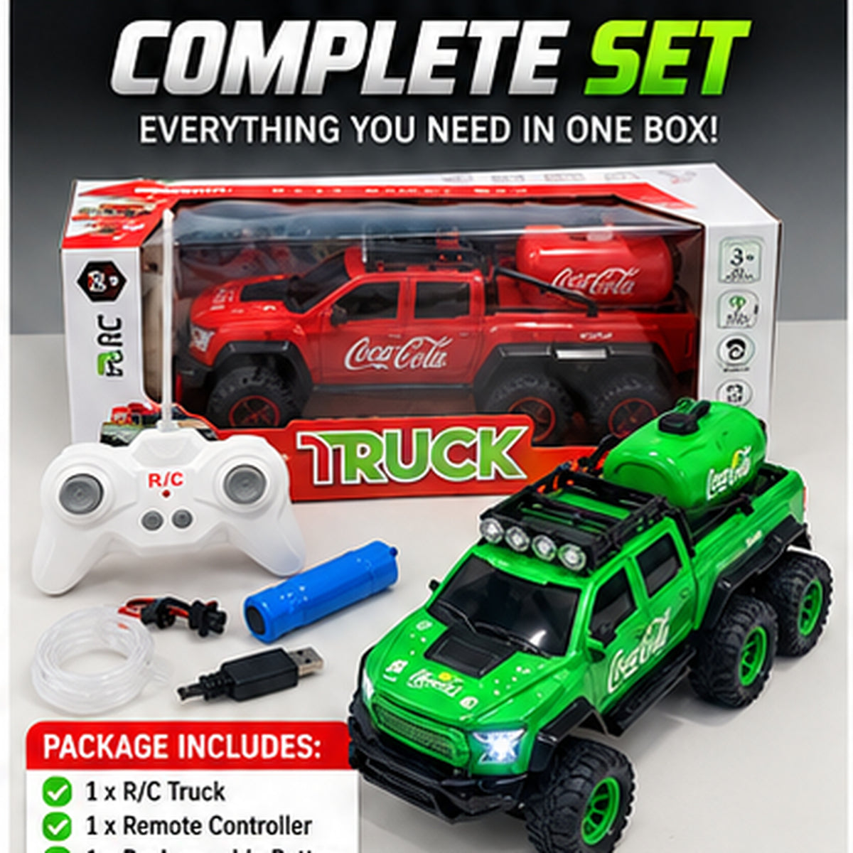 RC Off-Road Rechargeable 4x4 Truck