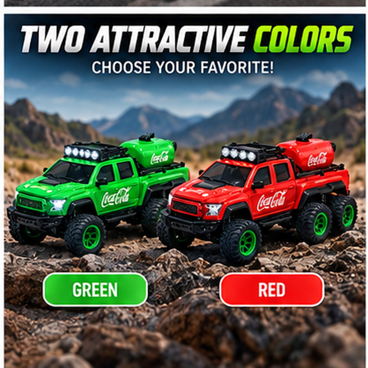 RC Off-Road Rechargeable 4x4 Truck