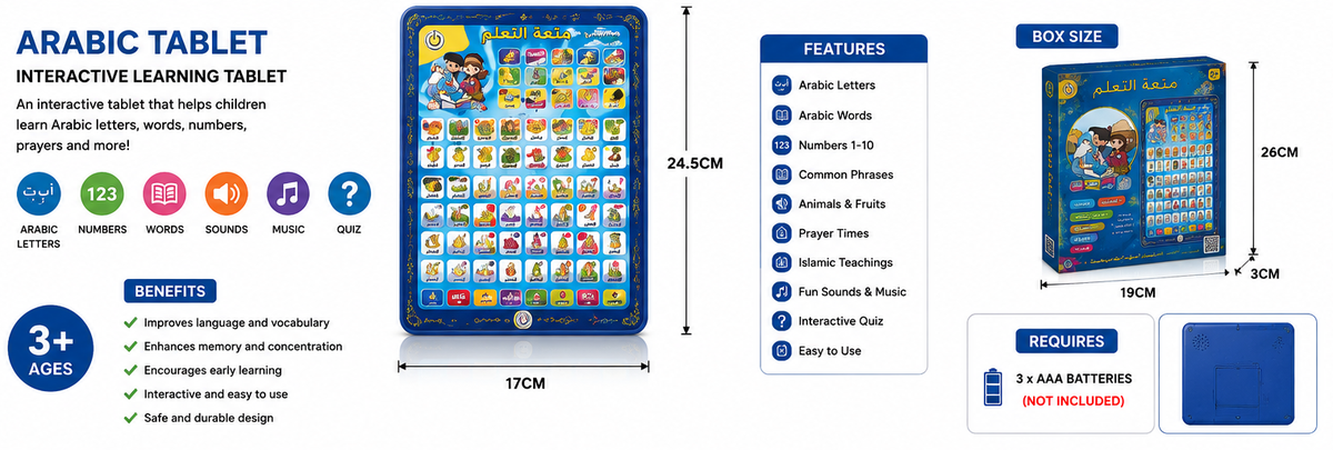 Arabic Learning Tablet for Kids
