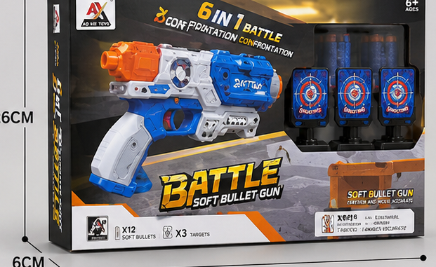 6-in-1 Soft Bullet Blaster Toy