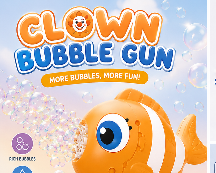 Clown Bubble Gun