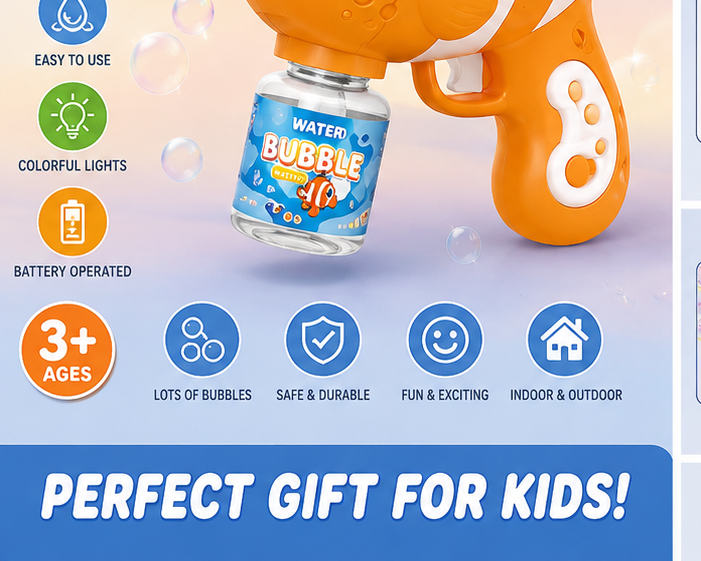 Clown Bubble Gun