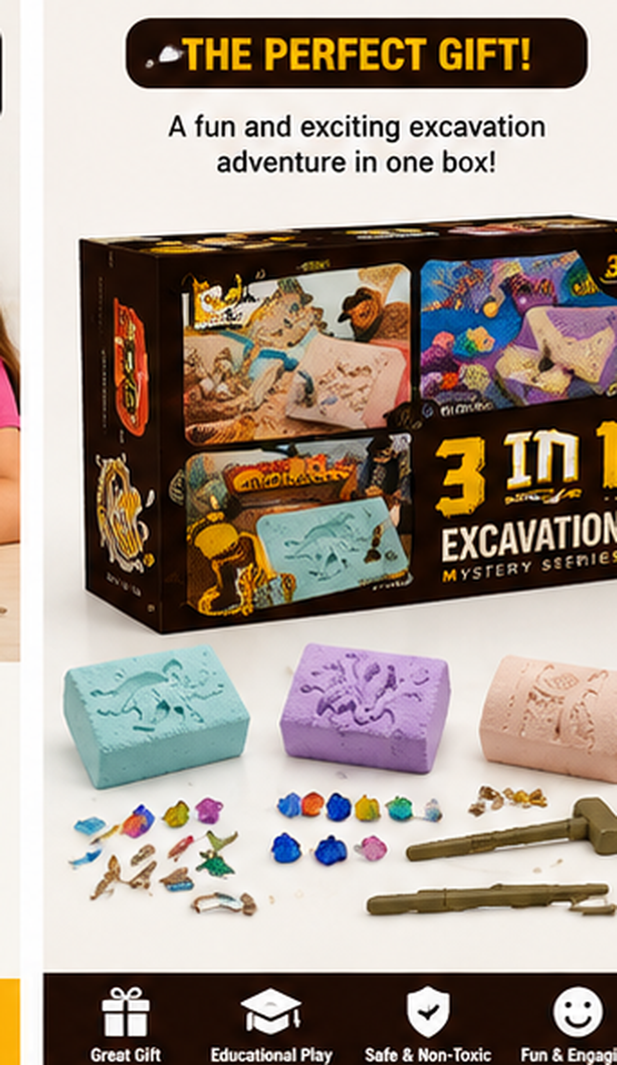 3-in-1 DIY Excavation Mystery Kit