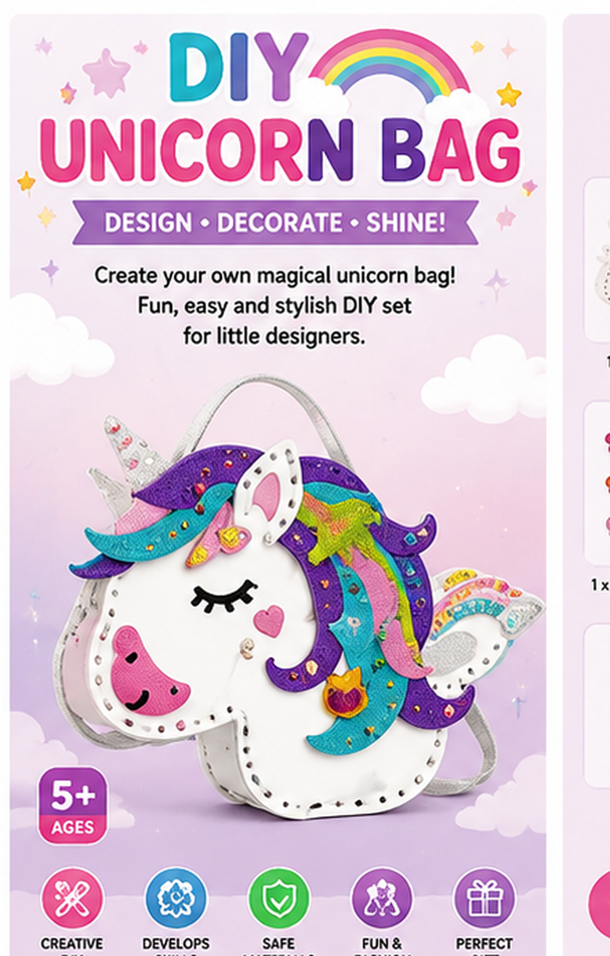 DIY Unicorn Bag Craft Kit
